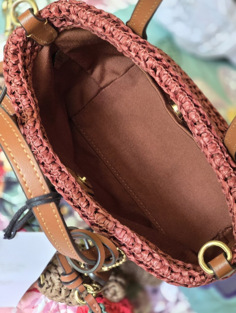 *NWT* COACH City Mini Tote Bag With Charms In Russet - Picture 12 of 16